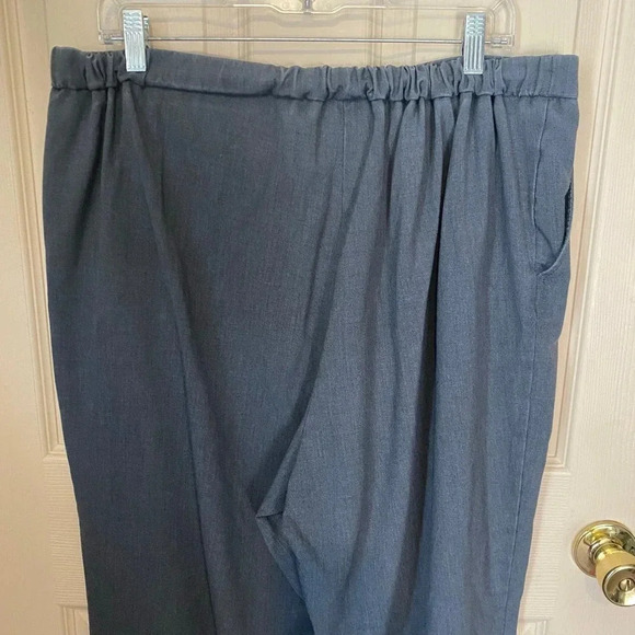 Dressbarn Wide Leg Casual Pull On Dress Pants Stretch Waist Women Plus Size 20 - Picture 7 of 8